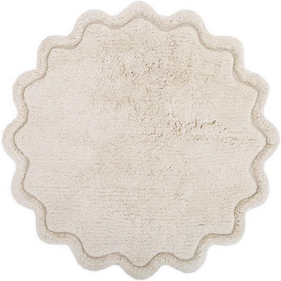 Nattiot rond kinderkamer vloerkleed Sweet april – Ecru