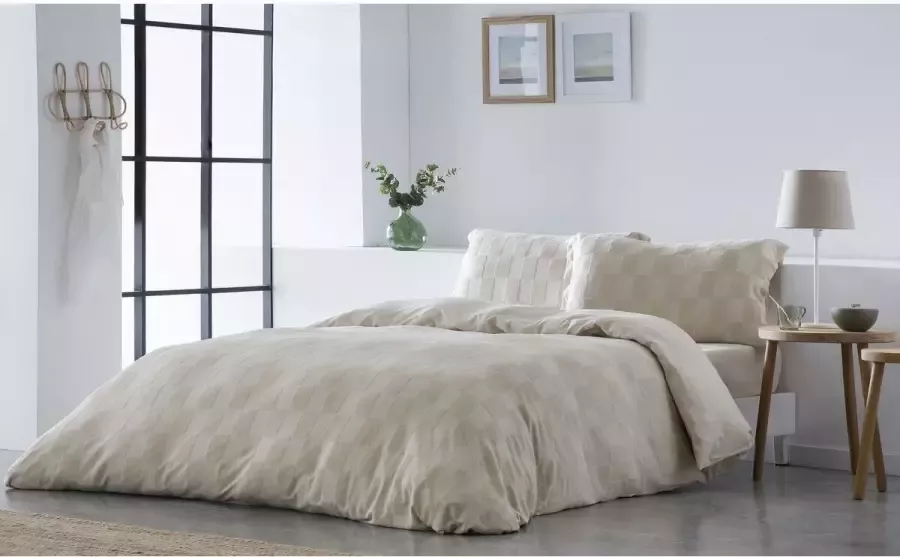 Naturals Noorse hoes ELBA Beige Bed van 135 (220 x 220 cm)