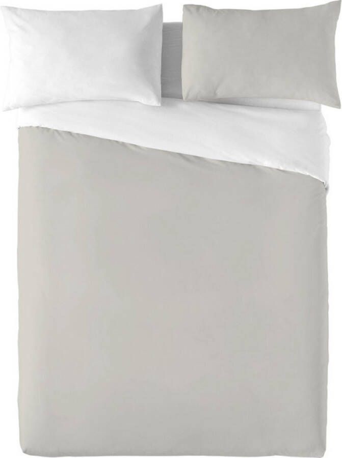 Naturals Noorse hoes FUNDA NORDICA BICOLOR REVERSIBLE Omkeerbaar Grijs Bed van 105 Bed van 105 110 (180 x 270 cm)