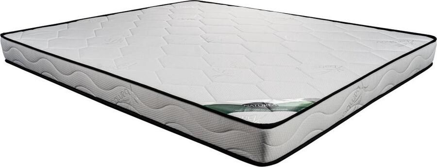 Vente-unique Matras 140 x 190 cm van schuim en tijk van bamboe dikte 15 cm KANANI van NATUREA L 190 cm x H 15 cm x D 140 cm - Foto 3