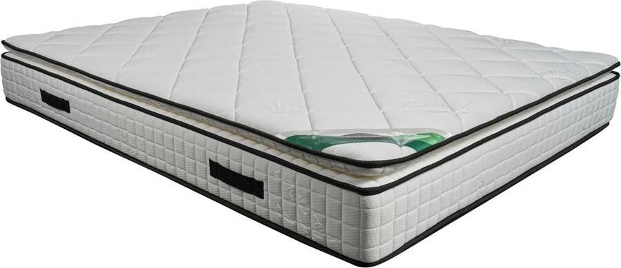 Vente-unique Matras 180 x 200 cm van schuim en tijk van bamboe dikte 23 cm ADANA van NATUREA L 200 cm x H 23 cm x D 180 cm - Foto 3