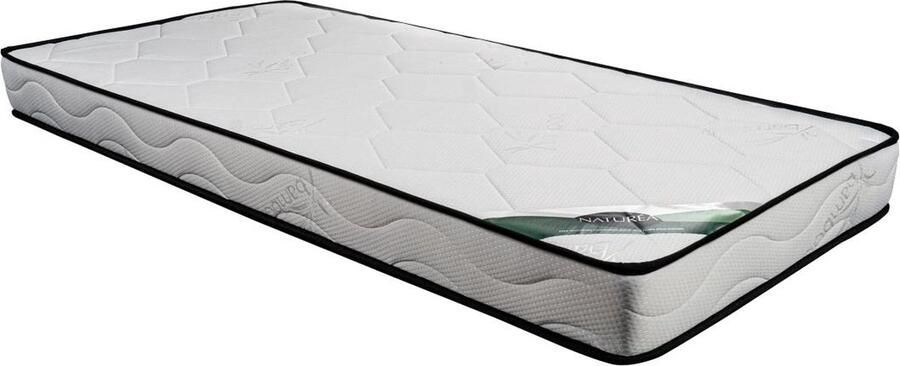 Vente-unique Matras 90 x 190 cm van schuim en tijk van bamboe dikte 15 cm KANANI van NATUREA L 190 cm x H 15 cm x D 90 cm - Foto 3