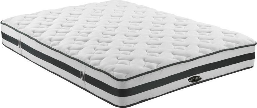 Naturea Vente-unique Natuurlijk matras met pocketveren AGATHE van 140x190 cm L 190 cm x H 25 cm x D 140 cm