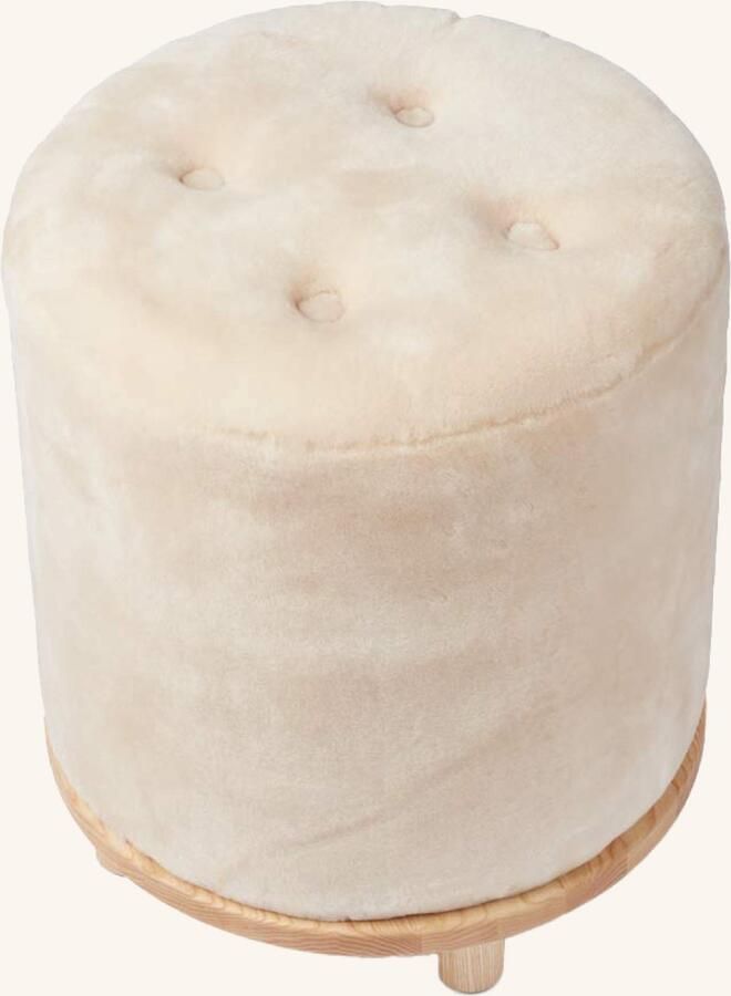 Natures collection Poef Sheepskin House Simon Poef Moccasin