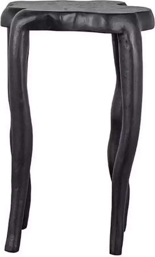 Naturn Living ™ Natuurlijke bijzettafel ø 35 x 40 cm Zwart