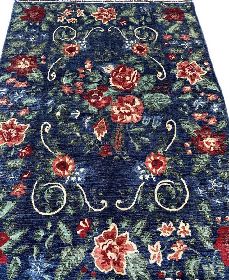 Nazaritapijten.com Afghaanse Oosterse-Ziegler-Moderne-Tapijt Vloerkleed 176 x 239 cm Handgeknoopt Hand Gemaakt 100 % Wol voor binnen Rechthoek Nazaritapijten