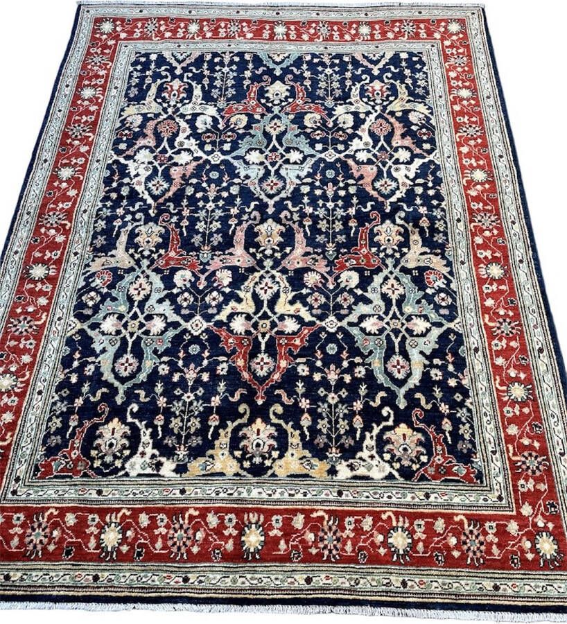 Nazaritapijten.com Afghaanse Oosterse-Ziegler-Tapijt Vloerkleed 173 x 232 cm Handgeknoopt Hand Gemaakt 100 % Wol voor binnen Rechthoek Nazaritapijten