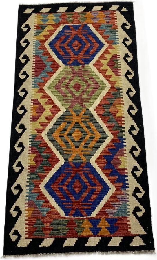 Nazaritapijten.com Afghaanse Kelim Oosterse Kelim Loper Kelim Handgemaakte Kelim Speciaal Cadeau 100% Wol schaap Wol Handgemaakt Vloerkleed Afmetingen : 0.76 x 155 cm- Kelim ID K-825