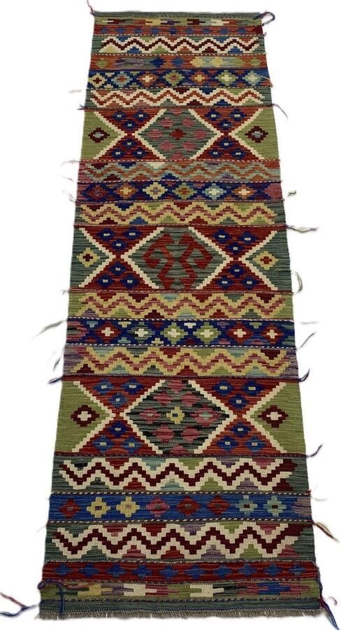 Nazaritapijten.com Afghaanse Kelim Oosterse Kelim Loper Kelim Handgemaakte Kelim Speciaal Cadeau Uniek Cadeau Speciaal Present 100% Wol schaap Wol Handgemaakt Vloerkleed Afmetingen : 0.79 x 249 cm- Kelim ID K-746