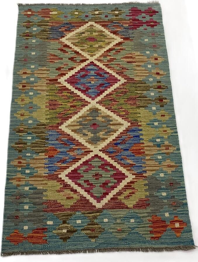 Nazaritapijten.com Kelim Afghaanse Kelim Oosterse Kelim Loper Kelim Handgemaakte Kelim Speciaal Cadeau 100% Wol schaap Wol Handgemaakt Vloerkleed Afmetingen : 0.79 x 128 cm- Kelim ID K-831