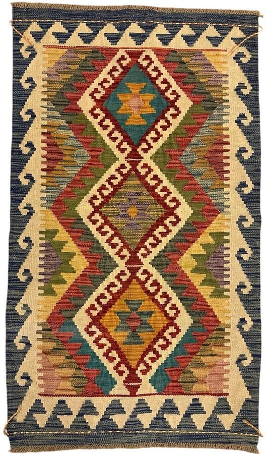 Nazaritapijten.com Kelim Hand Geweven Handgemaakt Kelim Oosterse Hand Gemaakt Handgeweven x 141 CM (100%) Wol Uit Afghanistan