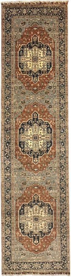 Nazaritapijten.com Loper Perzische Vloerkleed Heriz Tapijt Handgeknoopt Tapijt Handgemaakt Afghaanse Perzische Heriz 85 x 322 CM %100 Wol