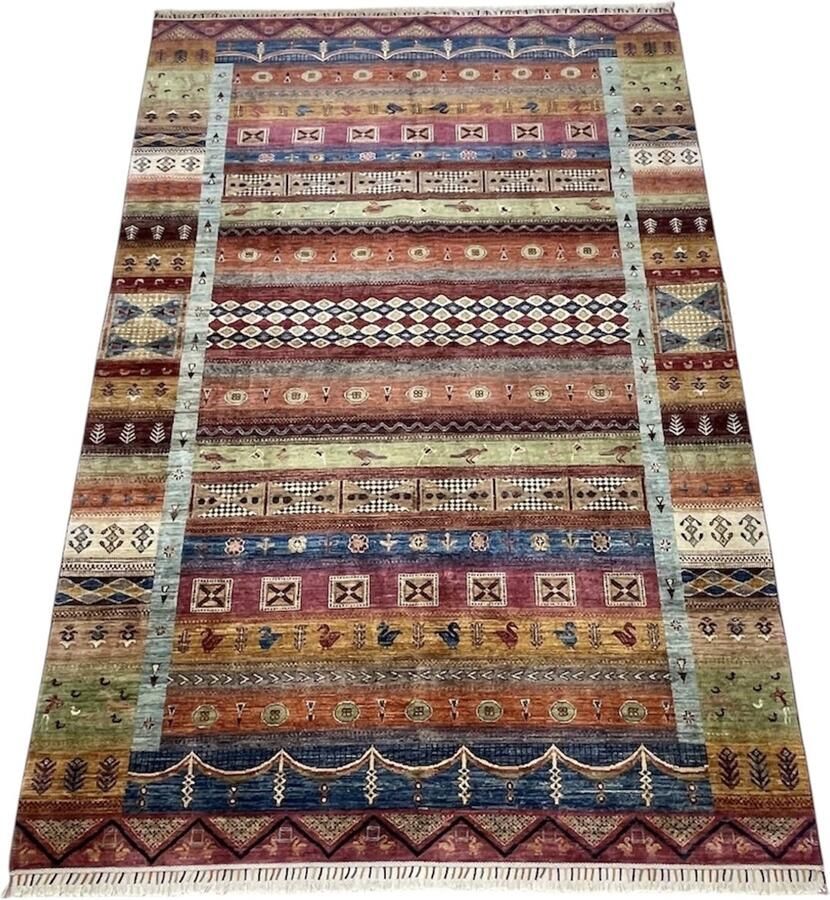 Nazaritapijten.com Perzische Tapijt Vloerkleden Handgeknoopt Tapijt Handgemaakt Tapijt Afghaanse Gabbeh Loribaft 204 X 314 CM %100 Wol
