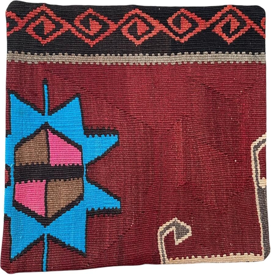 Nazaritapijten.com Sierkussen Kussenhoesen Rugs Kussen -2 stuks 40x40 cm Kelim Kussen Luxe Design Kussen voor Bank Sofa en Woonkamer Kunst Kussen