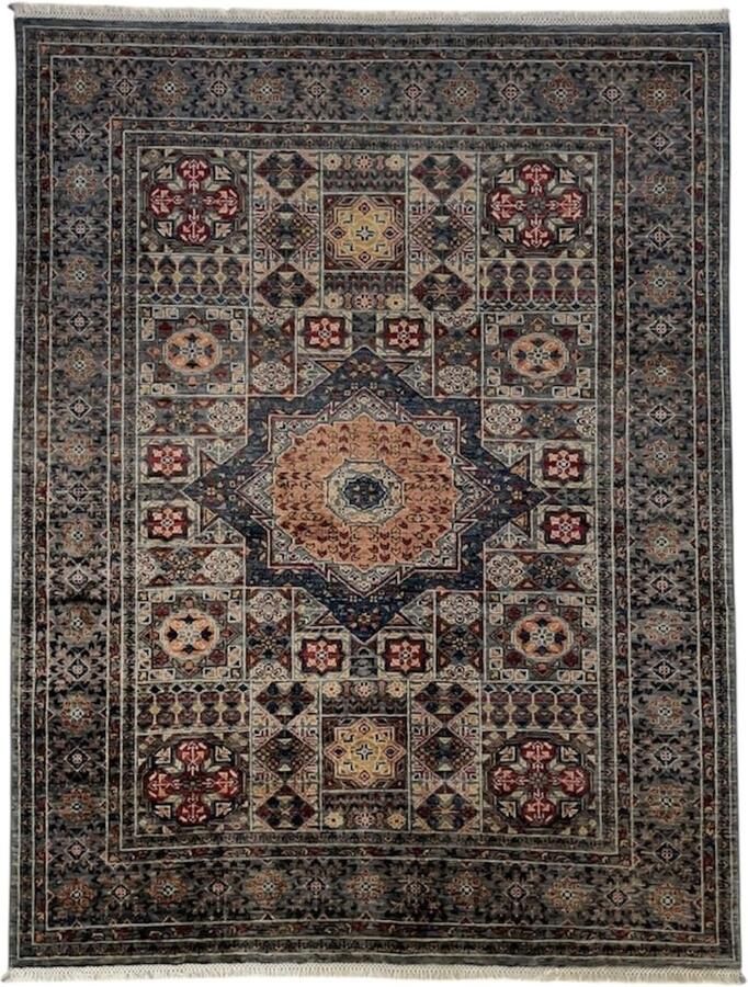 Nazaritapijten.com Vloerkleden Perzische Tapijt Handgeknoopt Tapijt Handgemaakt Tapijt Afghaanse Ziegler Shasavan 158 x 206 CM %100 Wol