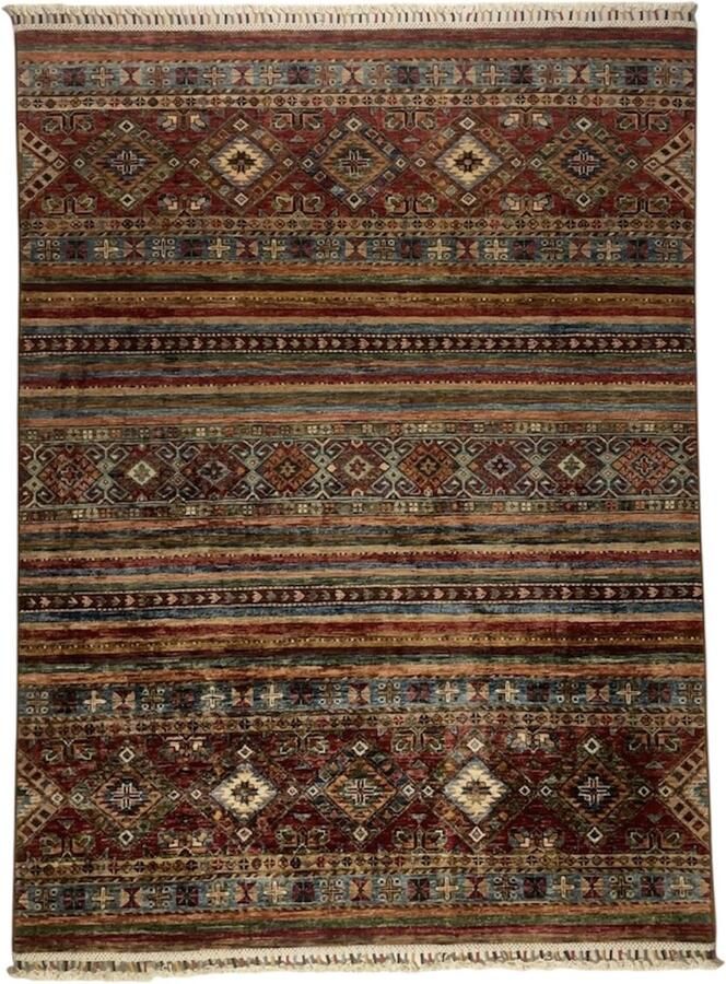 Nazaritapijten.com Vloerkleden Perzische Tapijt Handgeknoopt Tapijt Handgemaakt Tapijt Afghaanse Ziegler Khorjin 156 x 206 CM %100 Wol