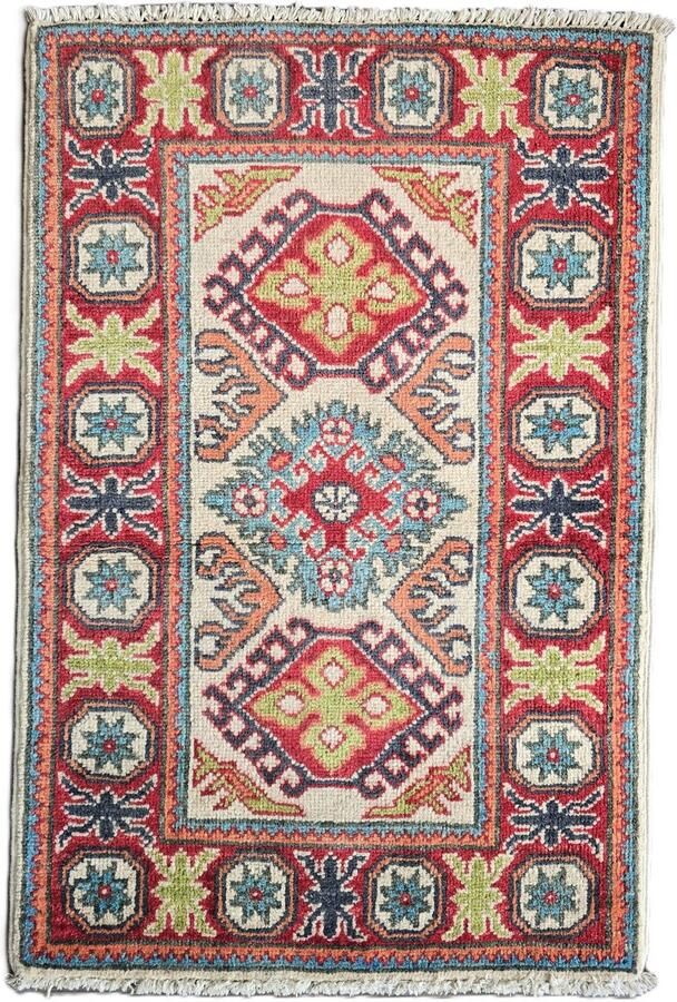 Nazaritapijten.com Vloerkleden Tapijt Afghaanse Oosterse Tapijt Kazak Tapijt Origineel Authentiek Uniek Vintage x 88 CM Hand Gemaakt 100 % Wol Handgeknoopte Tapijt ID P-509 Nazari Tapijten Schoorl NL