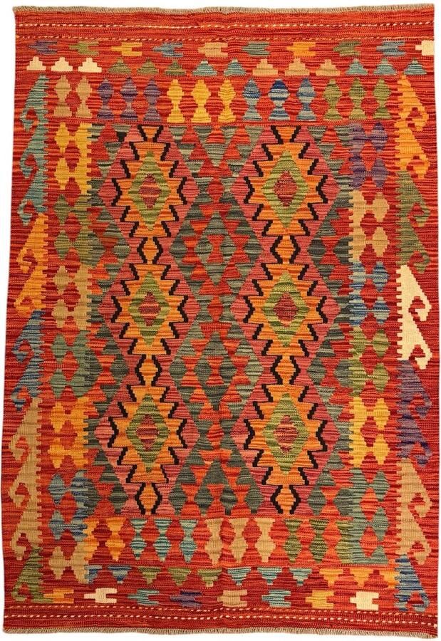 Nazaritapijten.com Vloerkleden Tapijt Kelim Afghaanse Oosterse Hand Gemaakt Handgeweven x 178 CM (100%) Wol Uit Afghanistan