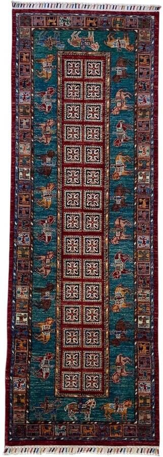Nazaritapijten.com Ziegler Loper Oosterse tapijt Vloerkleden Tapijt Handgeknoopt Tapijt Handgemaakt Tapijt Afghaanse Samarkand Ziegler 86 X 251 CM %100 Wol - Foto 2