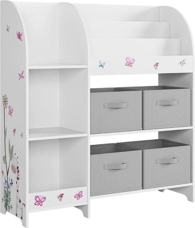 NbyMe Kinderkast Speelgoedkast Kinderkamer Opbergkast