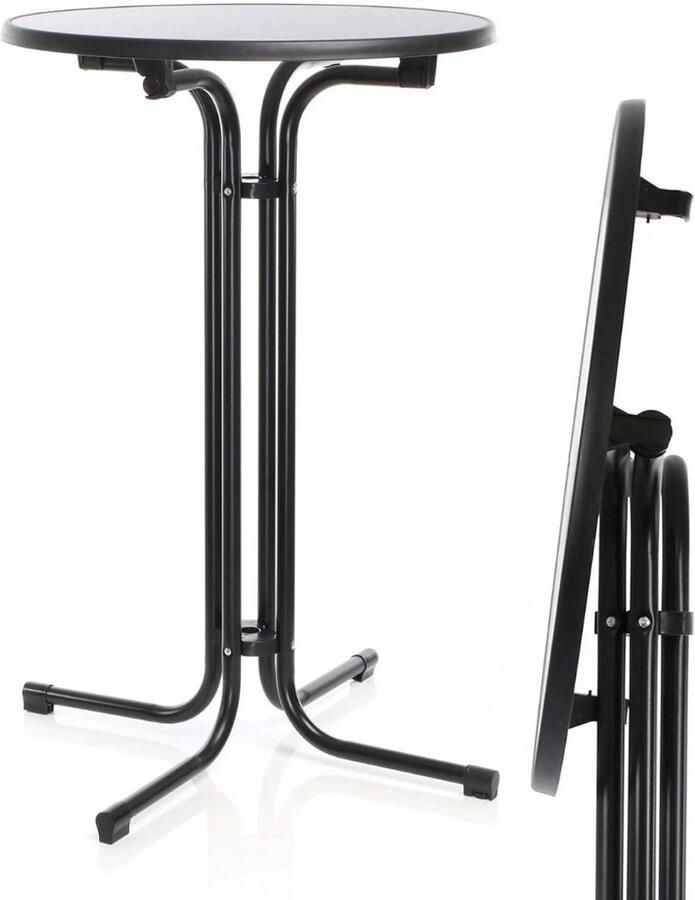 NbyMe Staantafel Partytafel Inklapbaar Statafel Rond Stevig