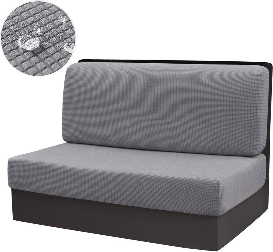 Nee 2-Delige Wafel Stretch Stoelhoes Caravan Campervan Stoelhoes Het hele jaar door Huisdiervriendelijk Rekbaar Ontwerp Perfect voor Caravan en Thuisgebruik Sofa Hoes
