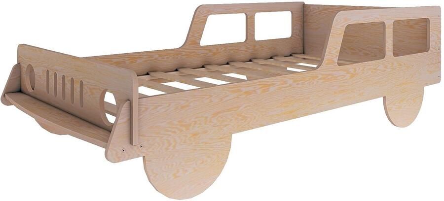 Need Sleep Kinderbed Auto Jeep – Autobed 140x70 cm – Multiplex – Peuterbed voor Jongens en Meisjes