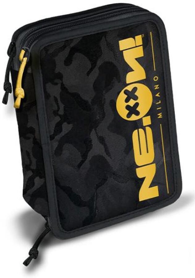 Neon SCH0017 schooletui Polyester Gerecycleerd polyethyleentereftalaat (rPET) Zwart Geel