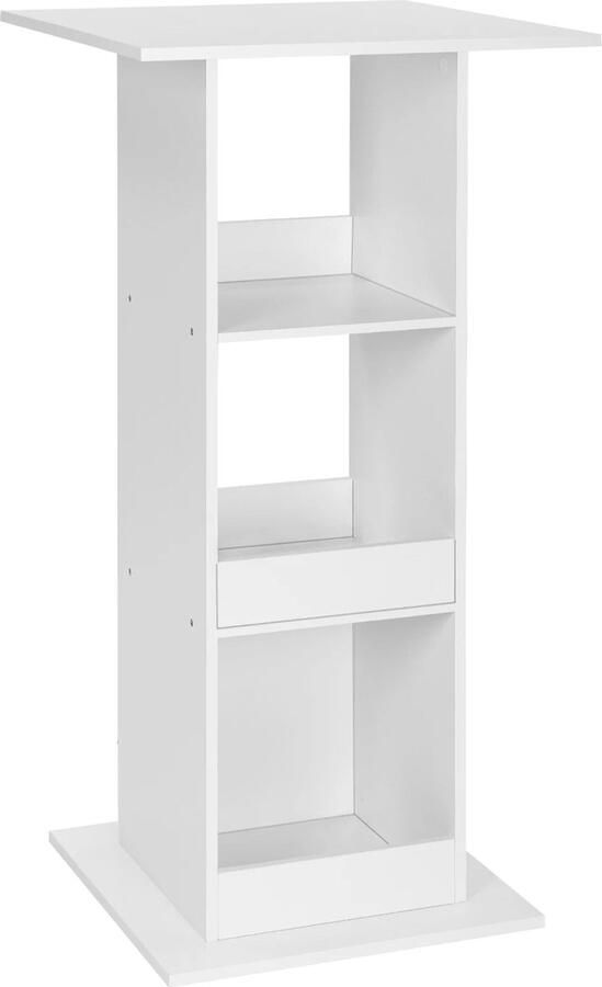 Neos Néos Bartafel Bistro Tafel 3 Planken MDF en Metaal Wit 60x60x112cm - Foto 2