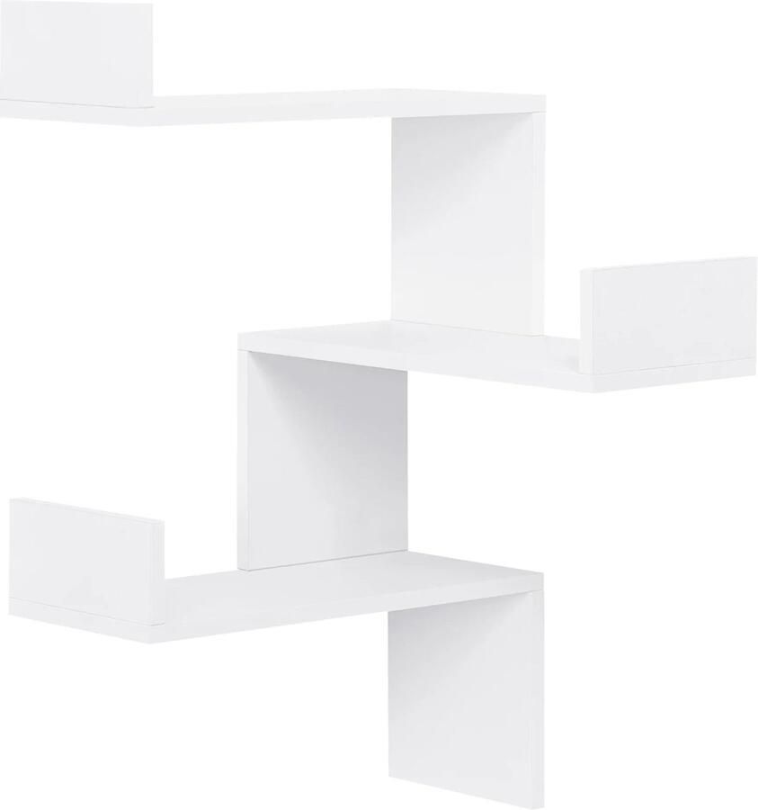 Neos Néos Boekenkast 3 Niveaus Voor Woonkamer en Kantoor MDF en Melamine Wit 19.5x45x73.6cm