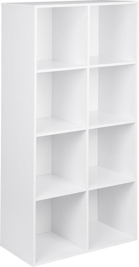 Neos Néos Boekenkast Boekenrek Opbergkast 8 Vakken Wit 60x29.5x121cm