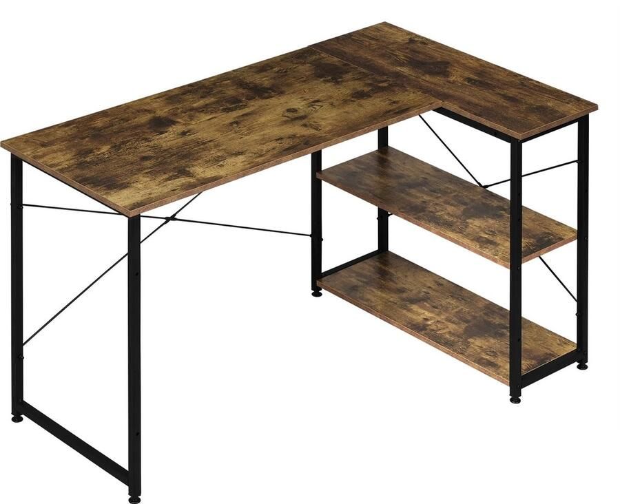 Neos Néos Bureau Hoekbureau Hout en Metaal Vintage Bruin 120x72 5x72cm