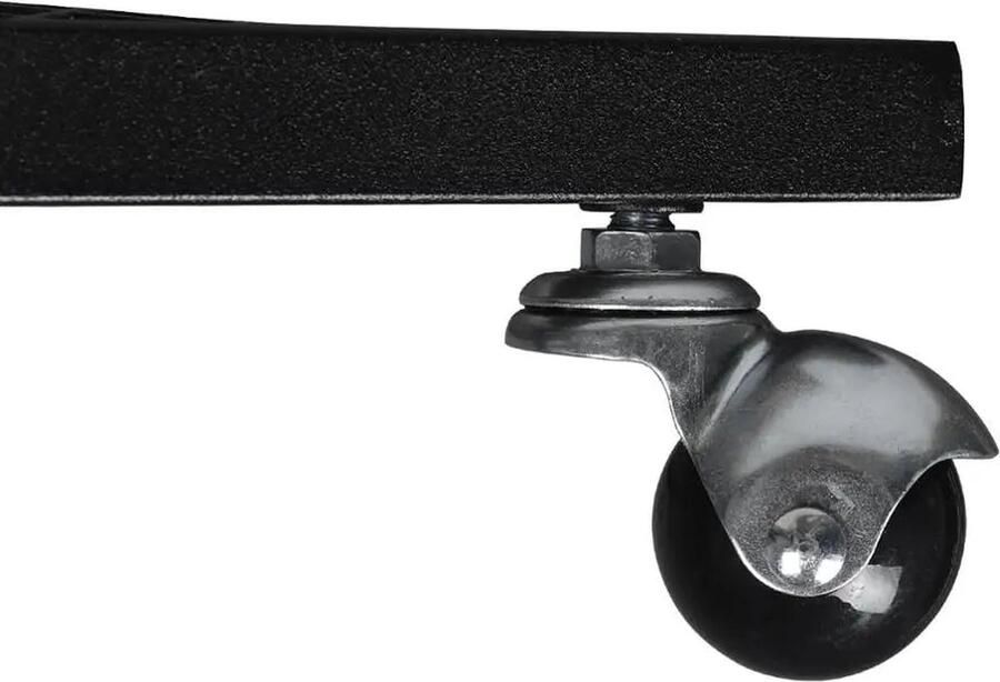 Neos Néos C-vormige Bijzettafel Met Opslagruimte Industrieel MDF en Metaal Vintage Hout 51x36x60cm