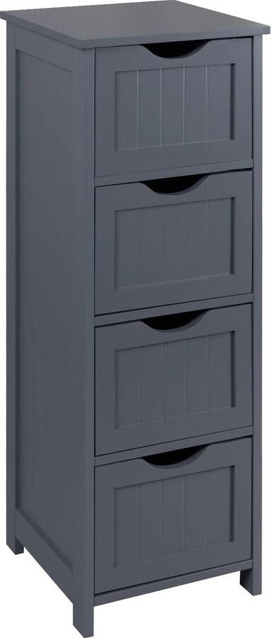 Neos Néos Nachtkastje 3 Laden Roze Witte Ladekast Hout Roze 40.5x41x62cm