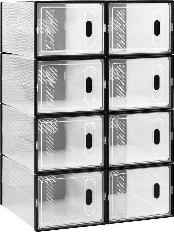 Neos Néos Schoenenrek Schoenenkast Stapelbaar met Magneetsluiting 8 Stuks