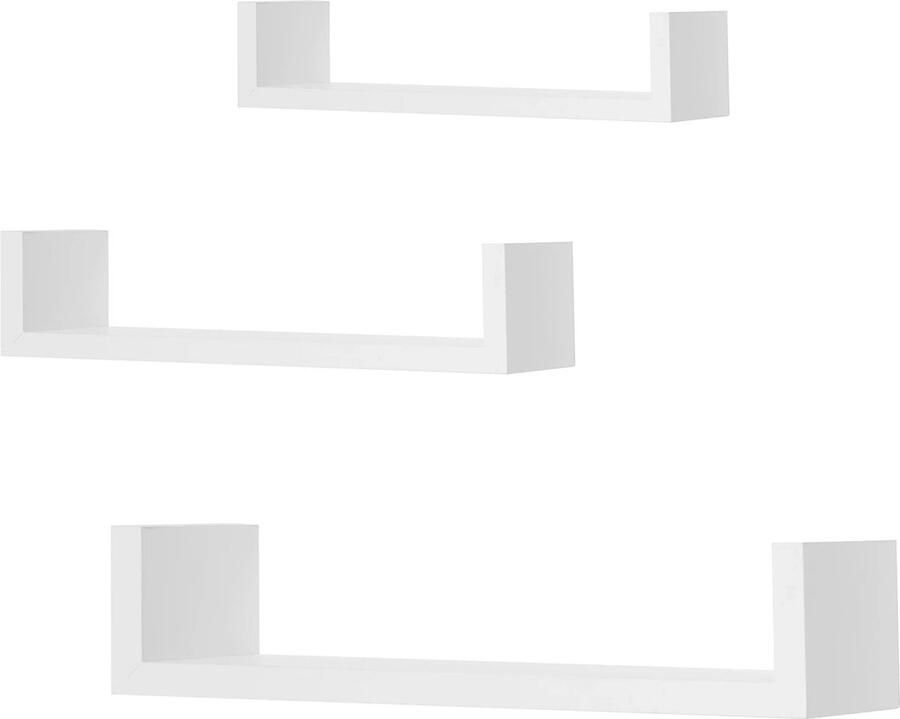 Neos Néos Wandplank Retro MDF 3 Stuks Wit 42x9.7x9 cm - Foto 2