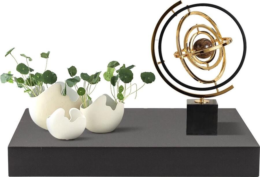 Neos Néos Wandplanken Boekenplank 2 Stuks Zwart – MDF 30x23x3.8cm