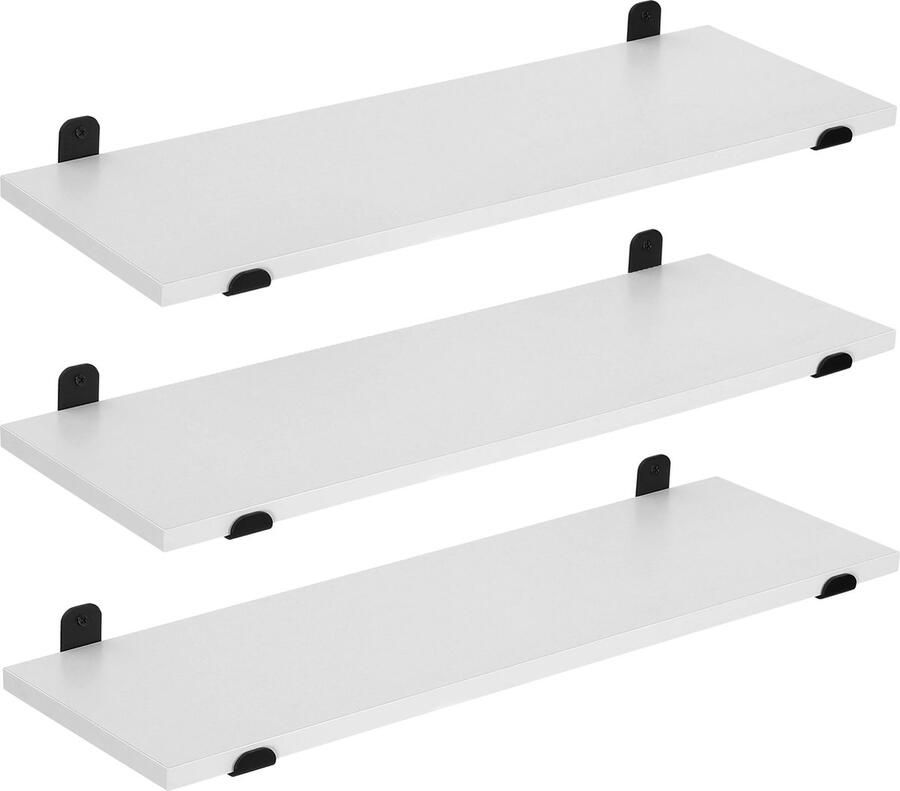 Neos Néos Wandplanken Set Van 3 MDF en IJzer Wit 60x20x7cm