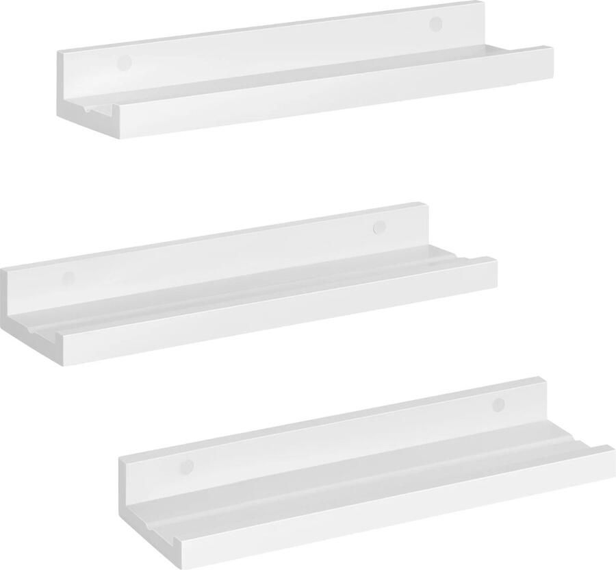 Neos Néos Wandplanken Zwevend Set van 3 MDF Wit 40x12x5cm