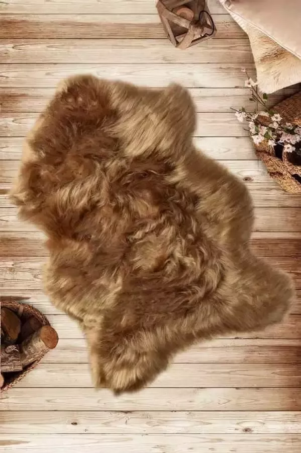 Nerge.be Plush Mink 60x90 cm Decoratie Vloerkleed Wasbaar in de machine Antislip