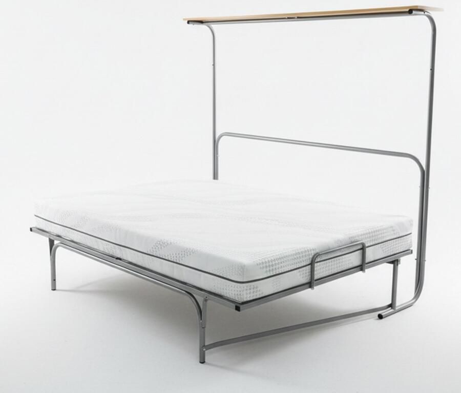 Nessa 140x200 Opklapbed met dwarsgespannen spiraalbodem Inclusief Matras