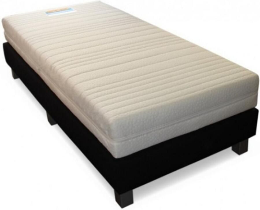 Nessa 80x220 Boxspring Furkan Zwart PU Skin Leder Inclusief Matras - Foto 2