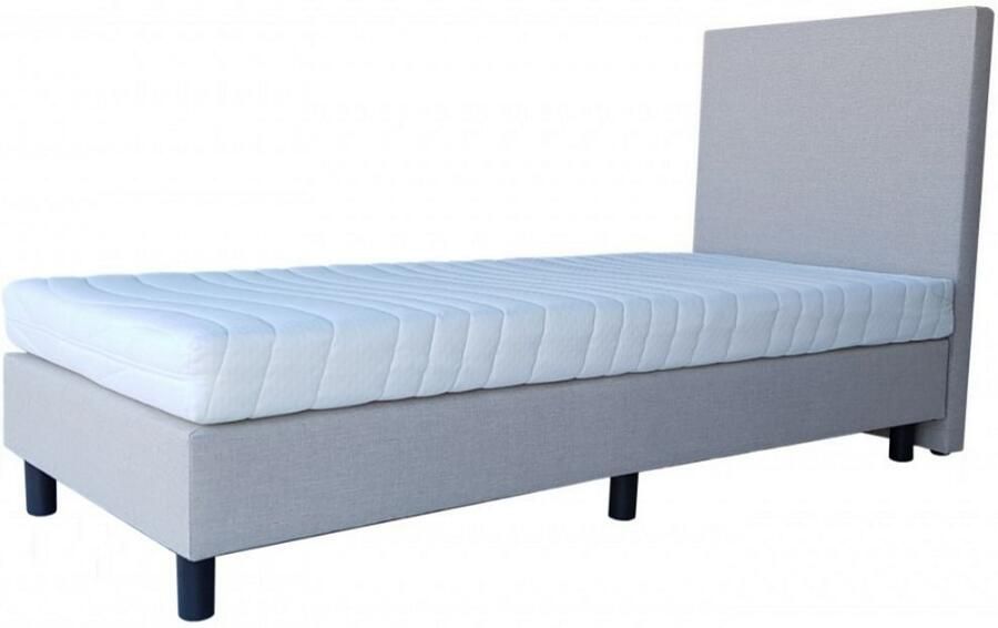 Nessa 80x190 Boxspring Bjorn Grijs Inclusief 20cm dik HR45 Koudschuim Comfort matras - Foto 2