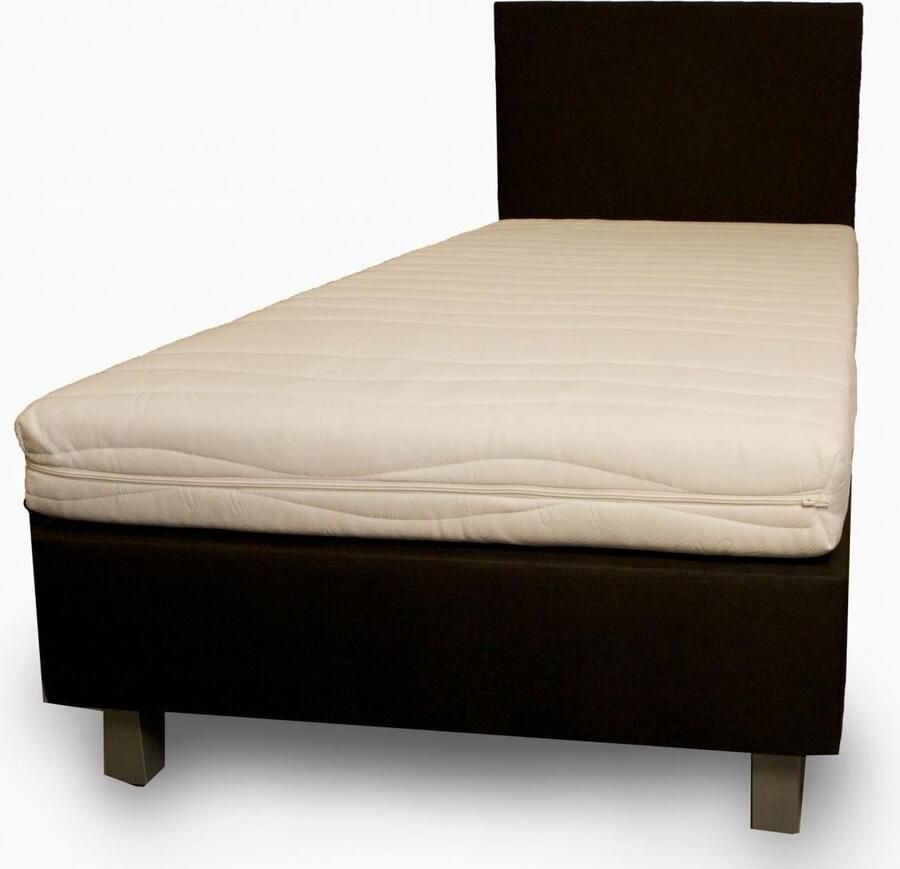 Bed4less Boxspring Basic Zwart Comfort Foam Matras 90x200cm