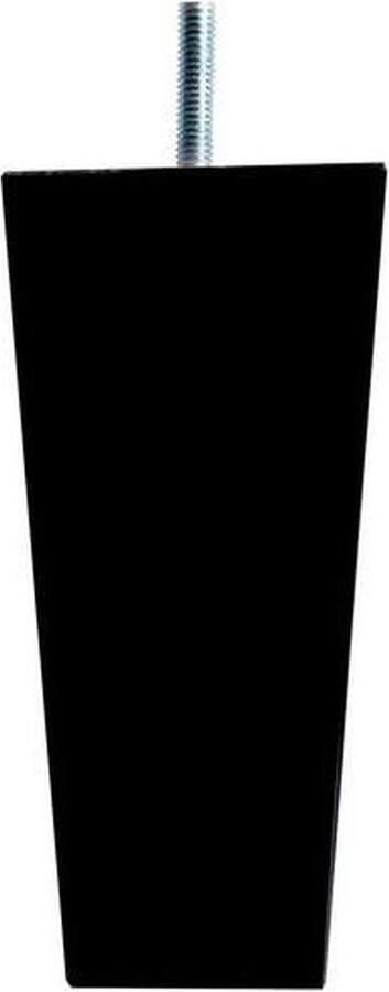 Nessa Boxspring Poten Taps Zwart Hout 15cm