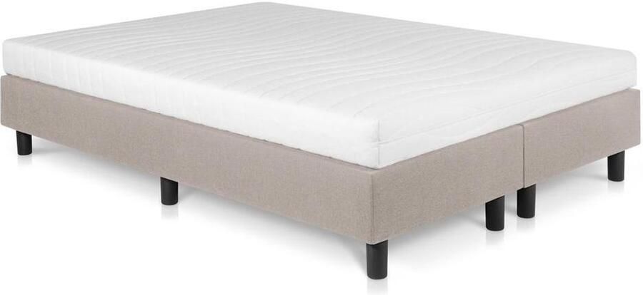 Bed4less Boxspring Student Basic Beige 180x210 cm Comfort Foam Matras