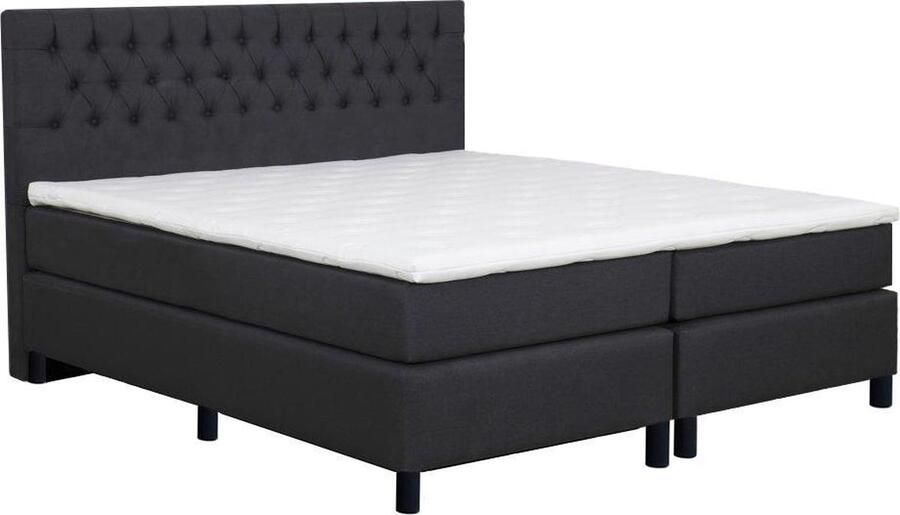 Bed4less Boxspringset Vienna 180x200 cm met Bonellvering matras + topdekmatras