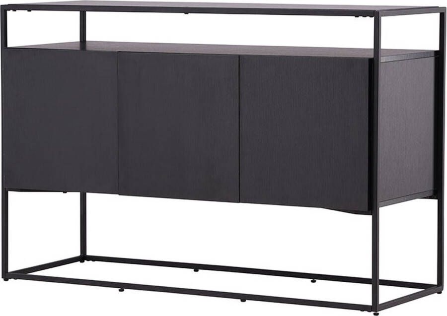 Nest Living Cedric houten dressoir zwart 120 x 45 cm