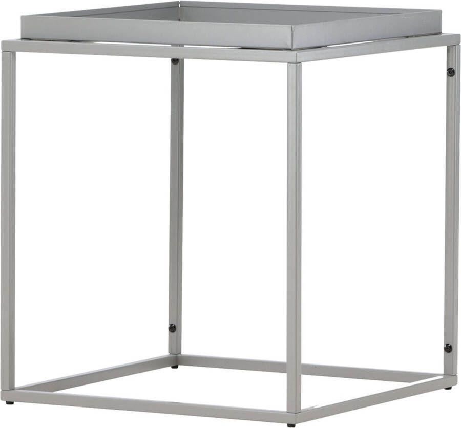 Nest Living Ferre metalen bijzettafel donkergrijs 45 x 45 cm