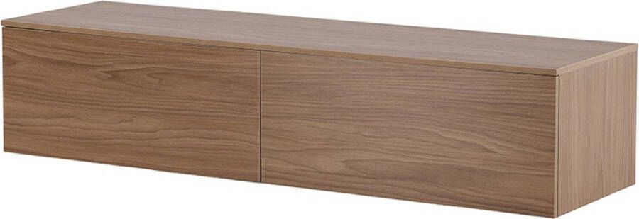 Nest living Leona houten dressoir walnoot 160 x 35 cm